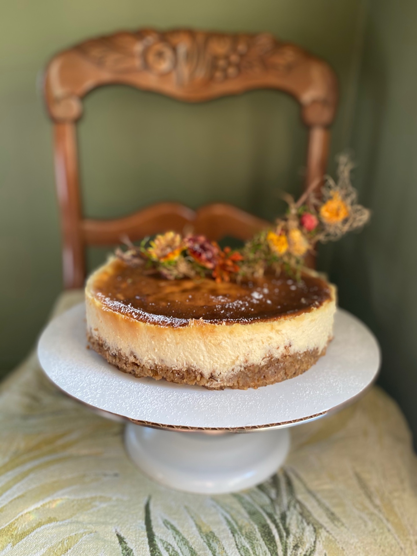 Burnt Basque Cheesecake from the front