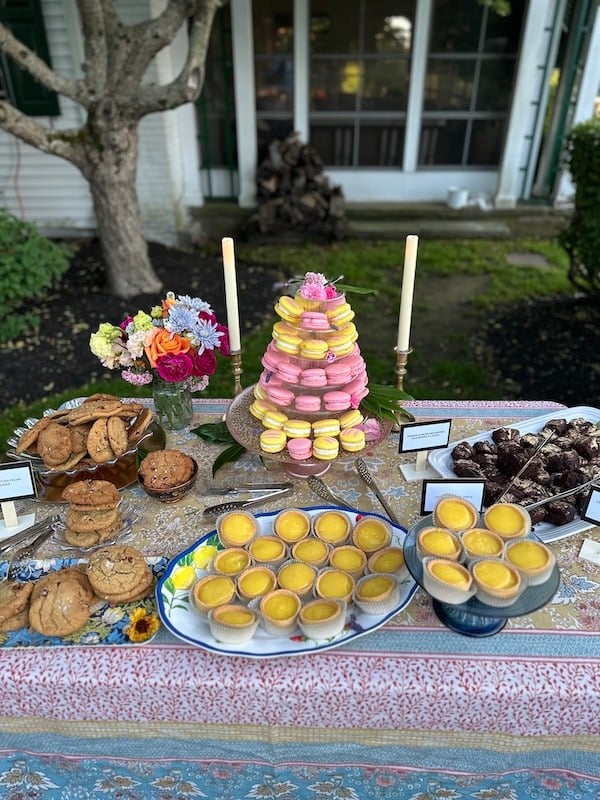 A bountiful dessert table